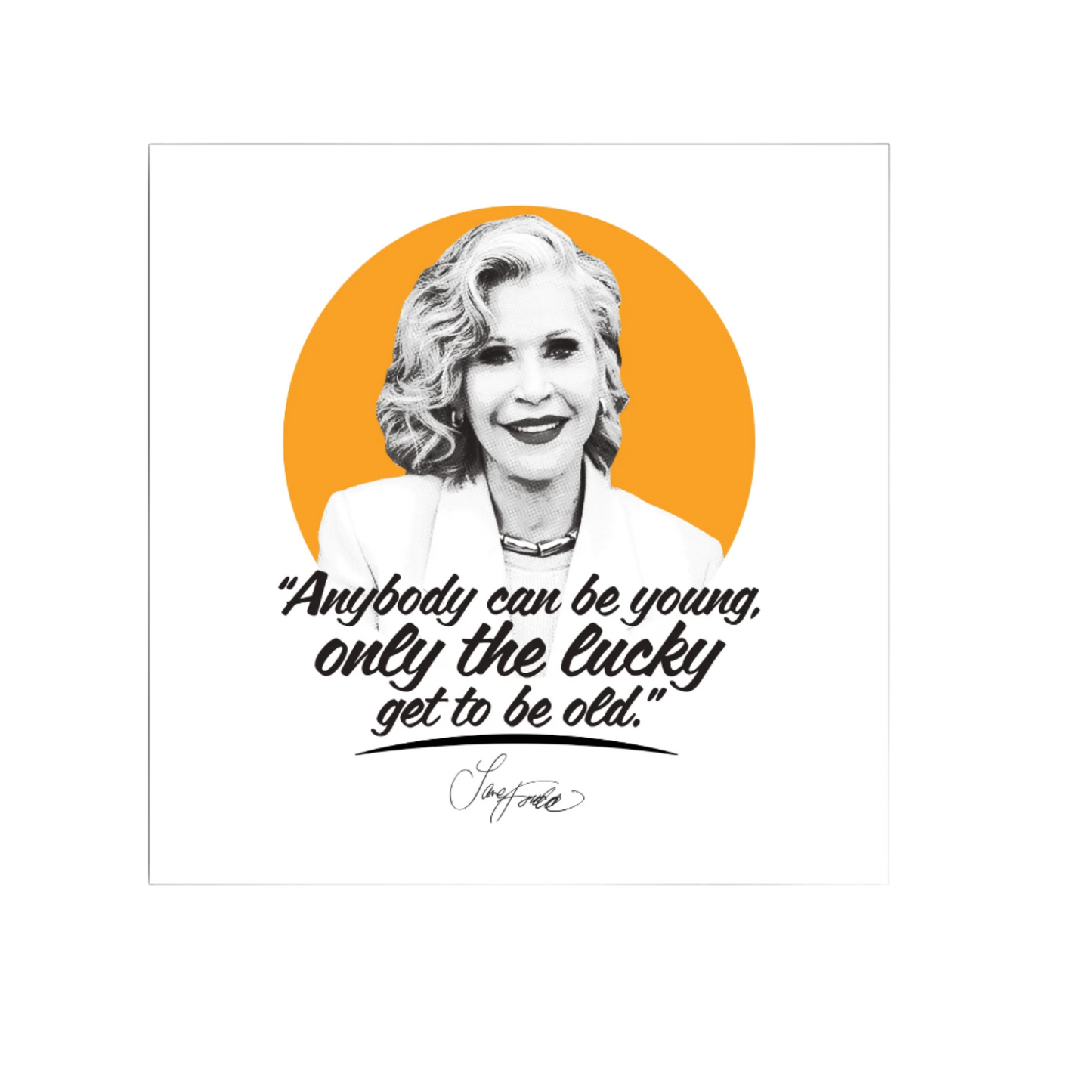 "Only The Lucky" Sticker