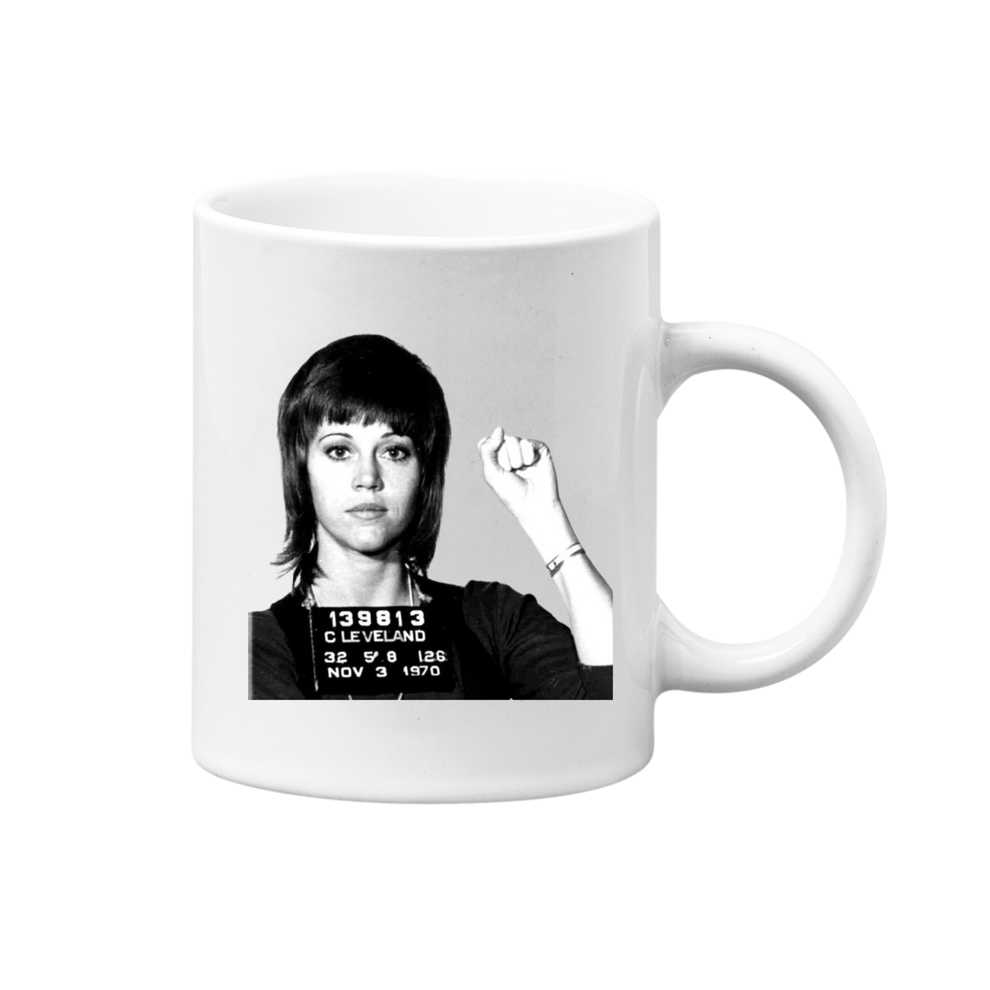 Jane Fonda Mugshot Mug